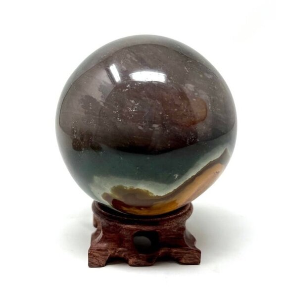 Polychrome Jasper HUGE Sphere Circle Crystal Sphere 2LBS+ - Picture 2 of 6